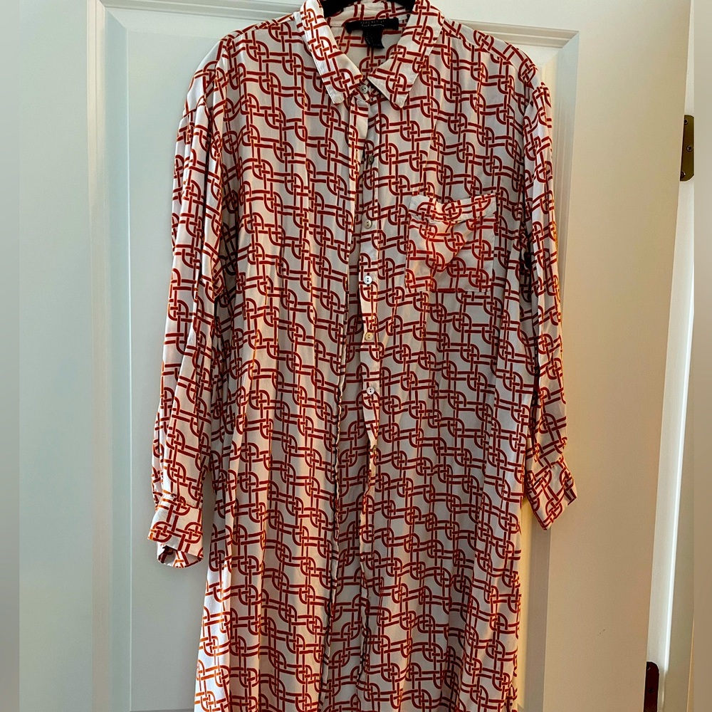 Forever 21 Geometric Print Shirt Dress
